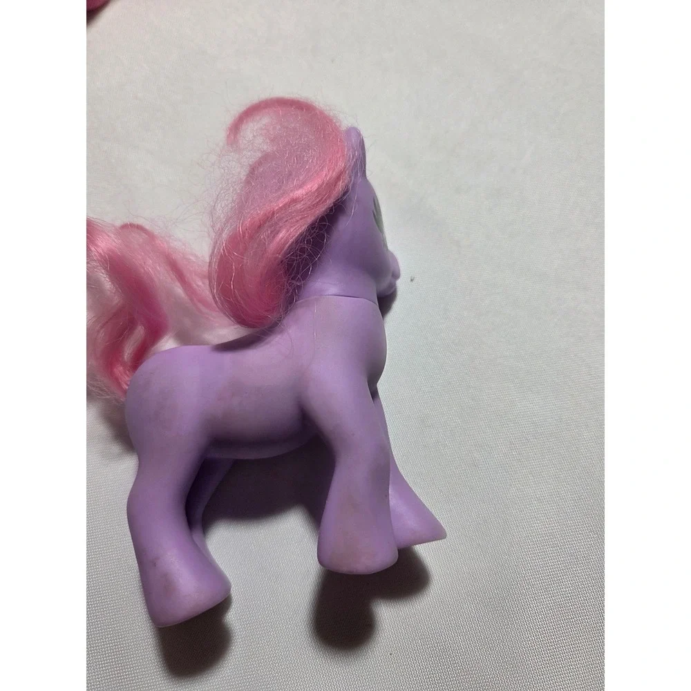 Vntg My Little Pony  Unicorn Figures‎ Set of 3 Pink Purple Teal Hair Toys